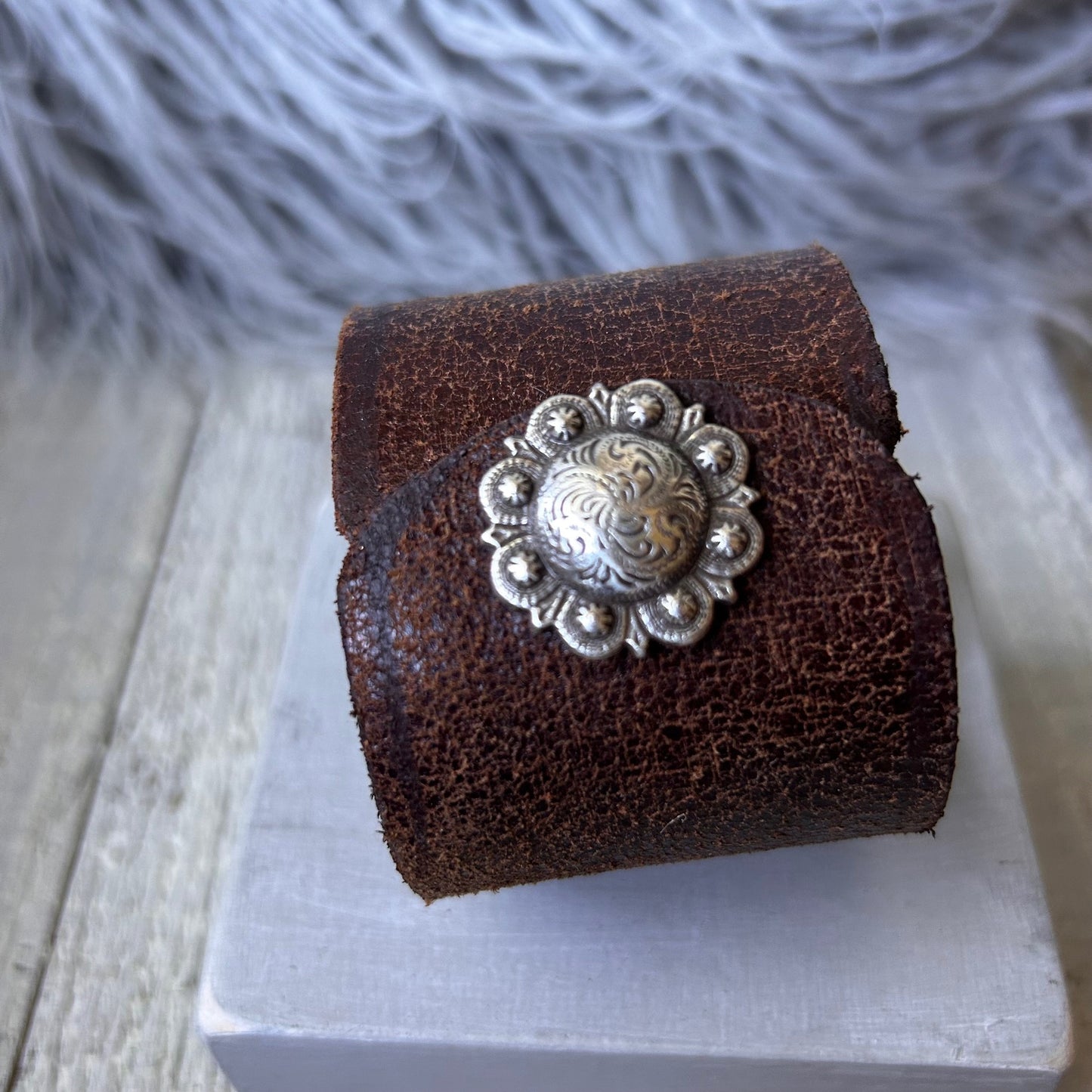Labradorite + Sterling Cuff