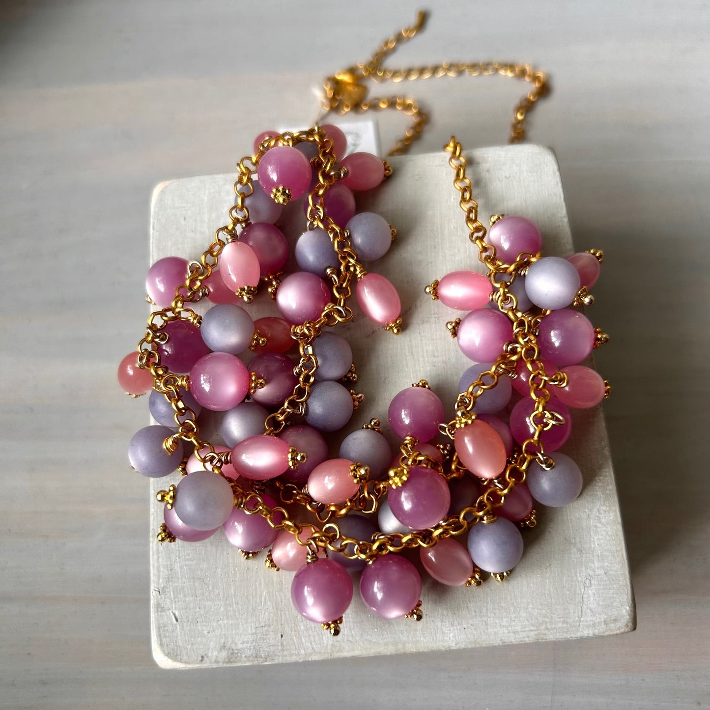 Lucite Bead Necklace