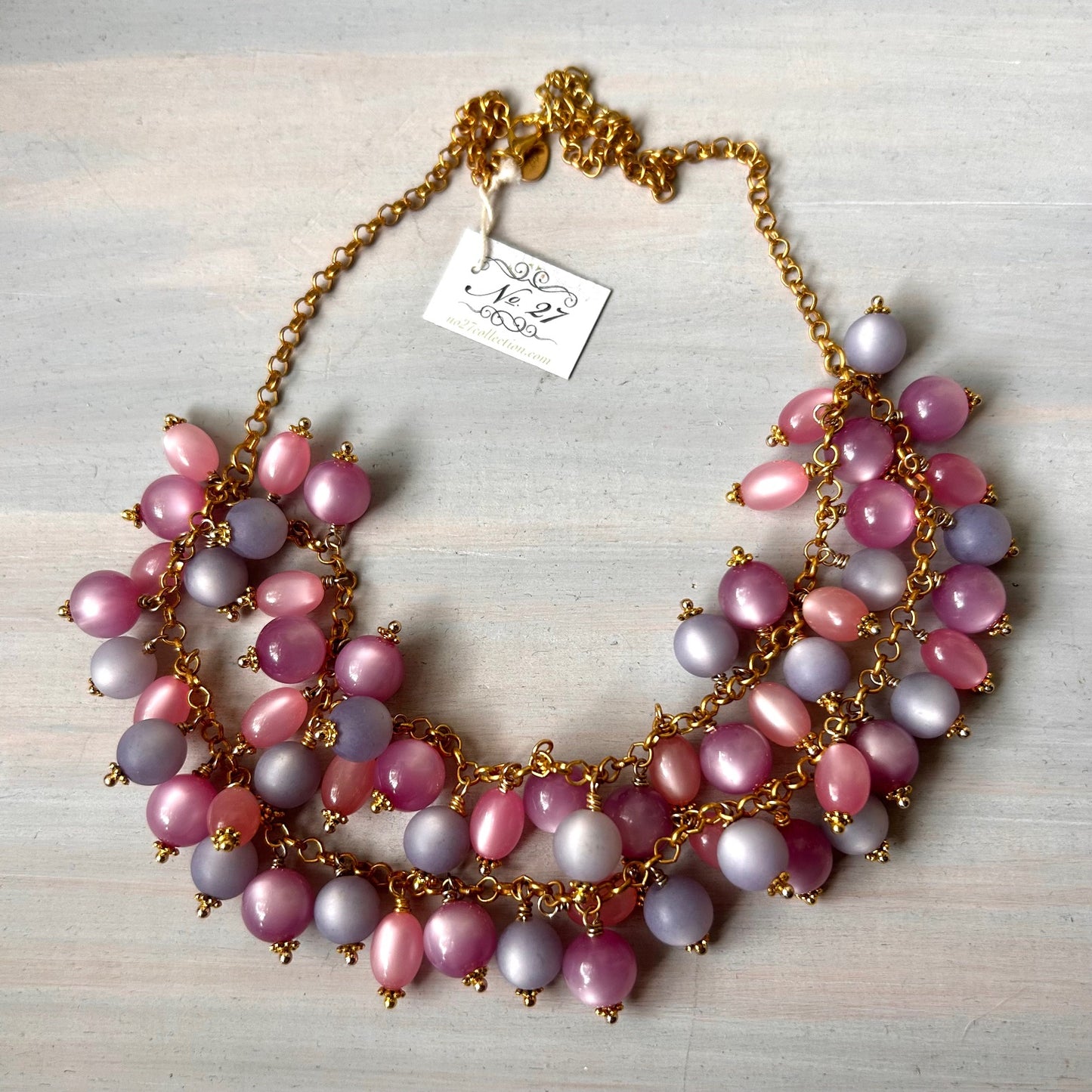 Lucite Bead Necklace