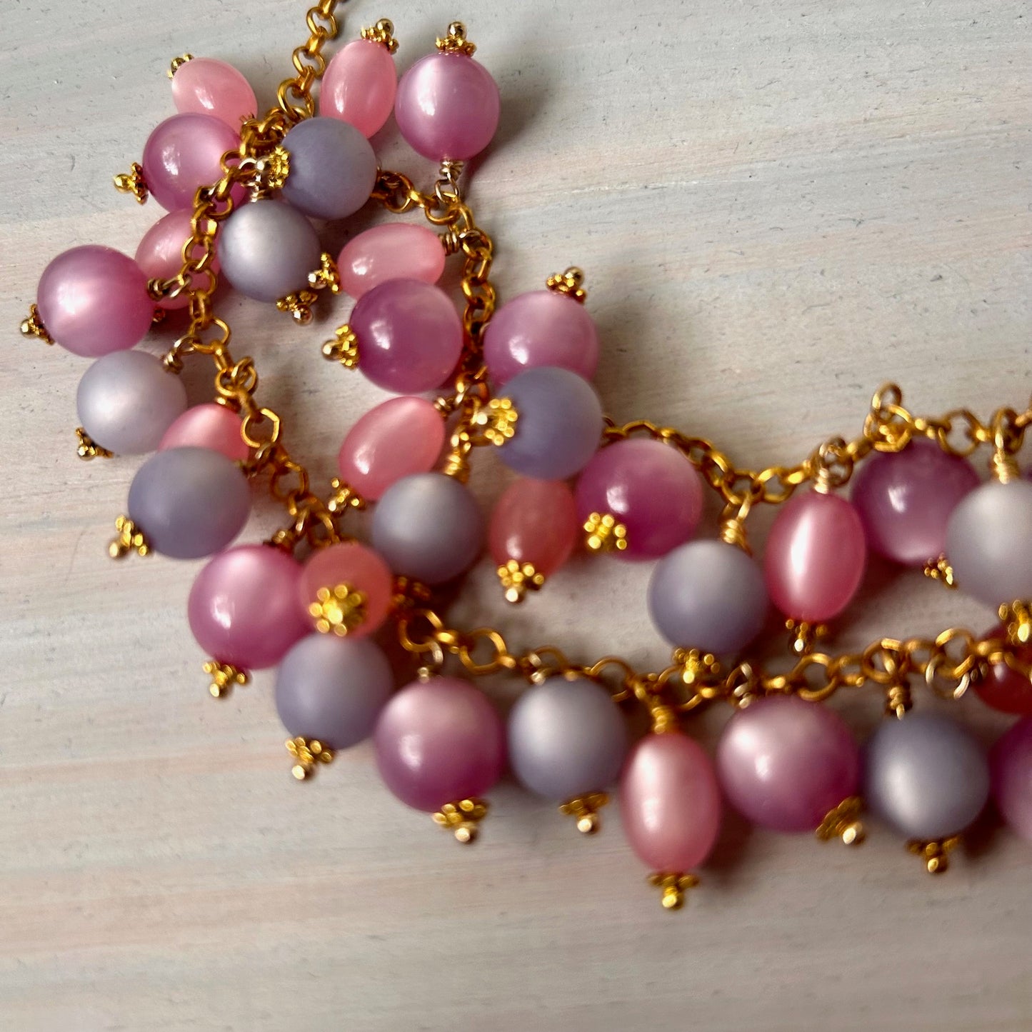 Lucite Bead Necklace