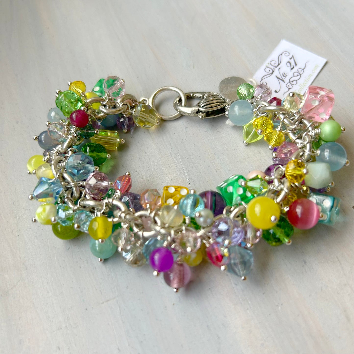 Multi Colored Dice Bracelet