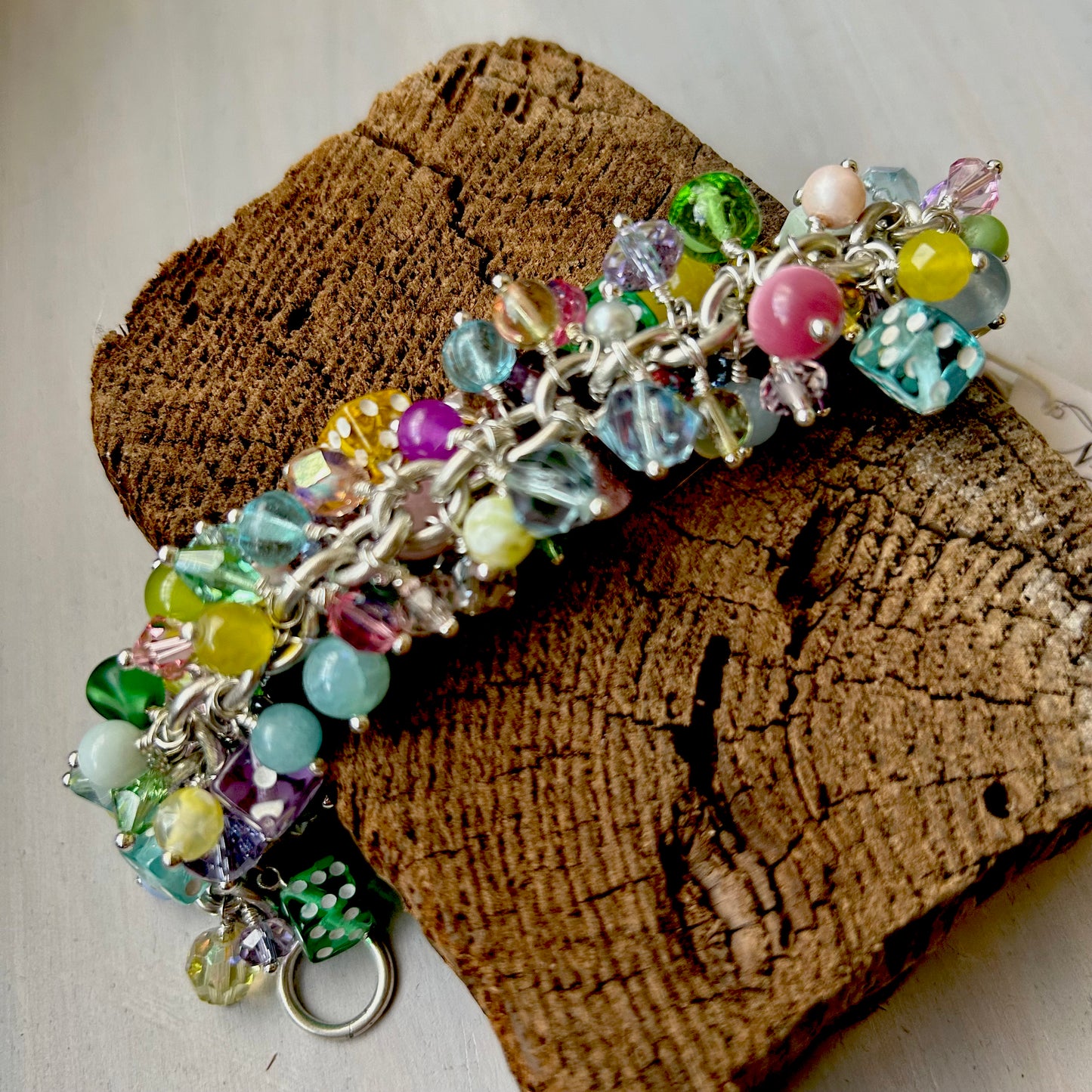 Multi Colored Dice Bracelet