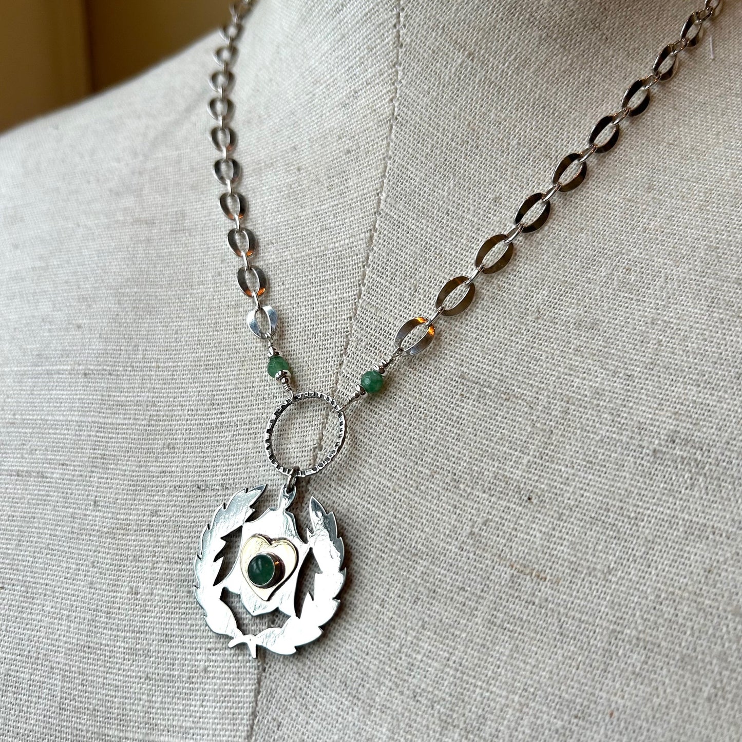 1925 Sterling Medal Necklace
