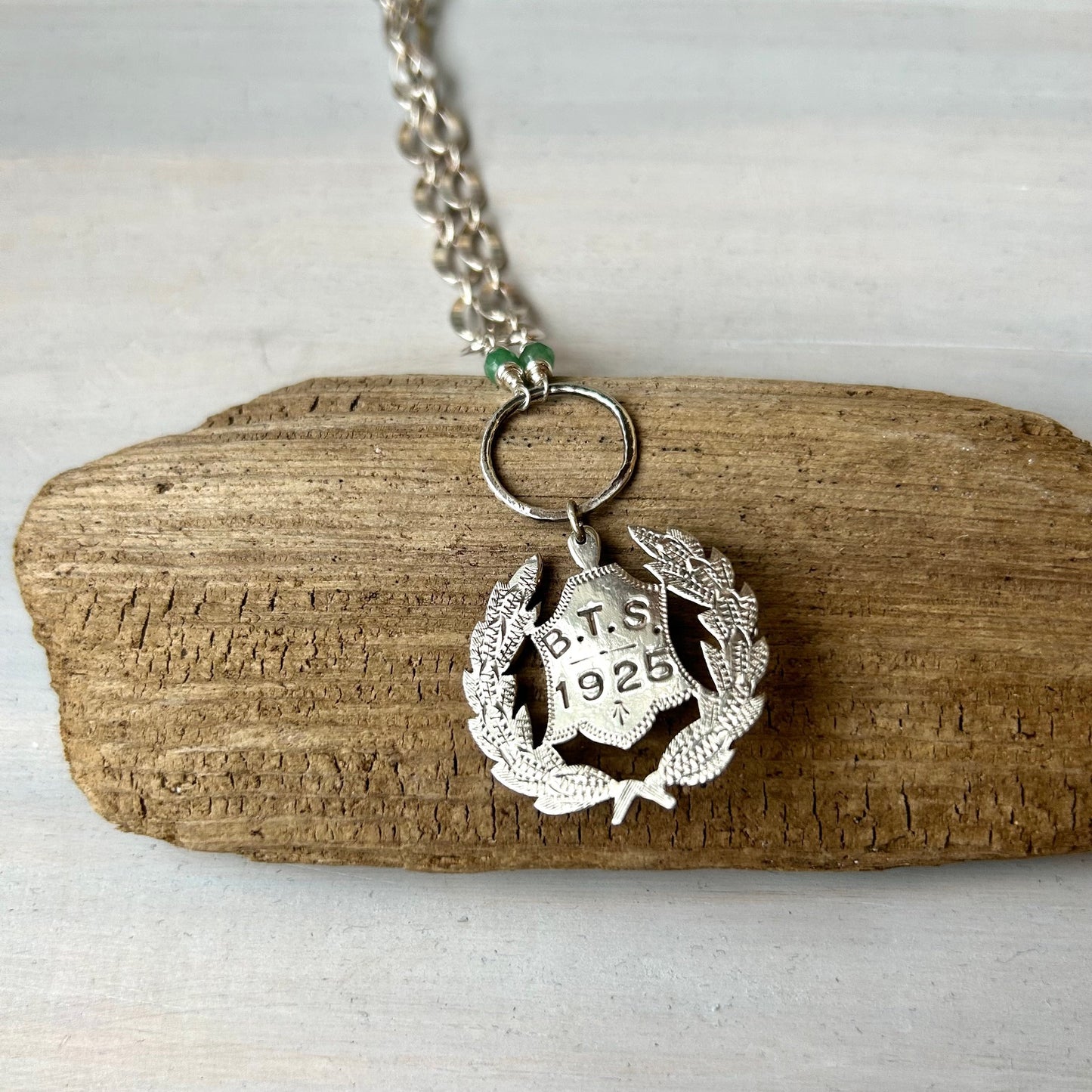 1925 Sterling Medal Necklace