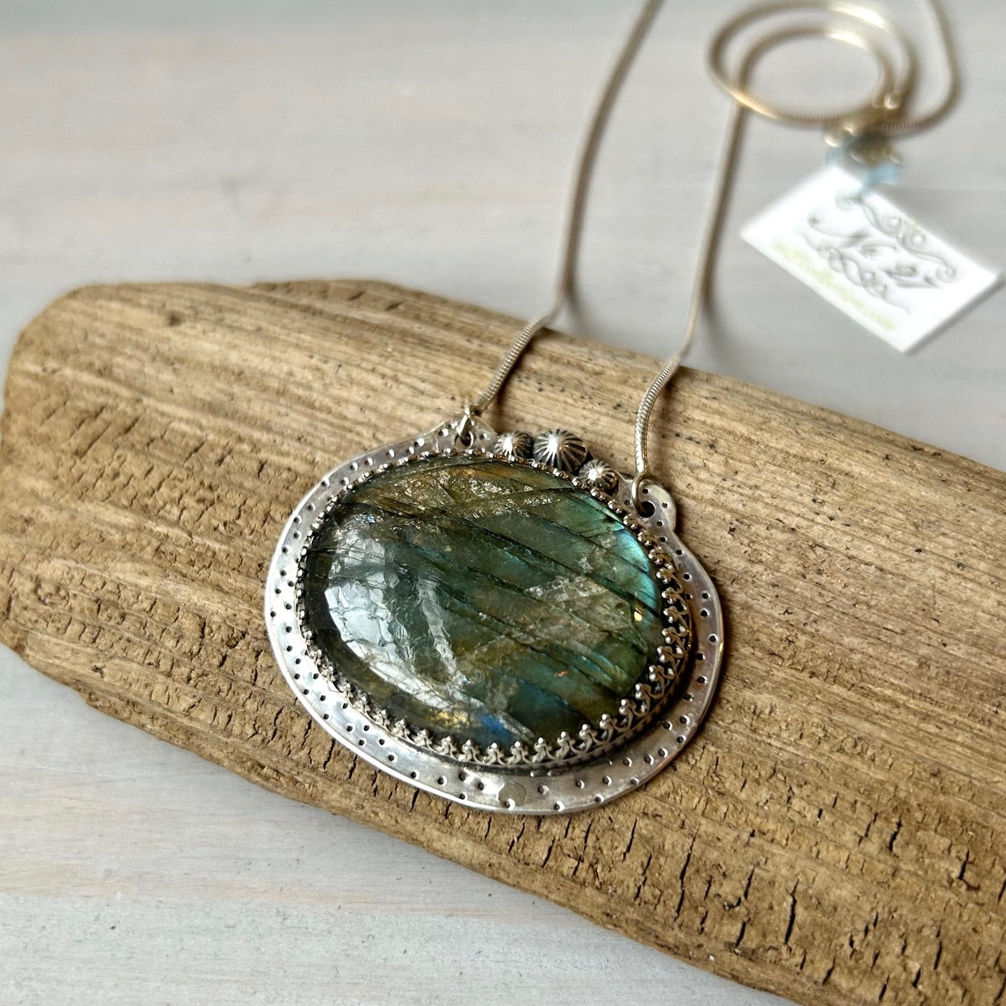 Oval Labradorite Necklace