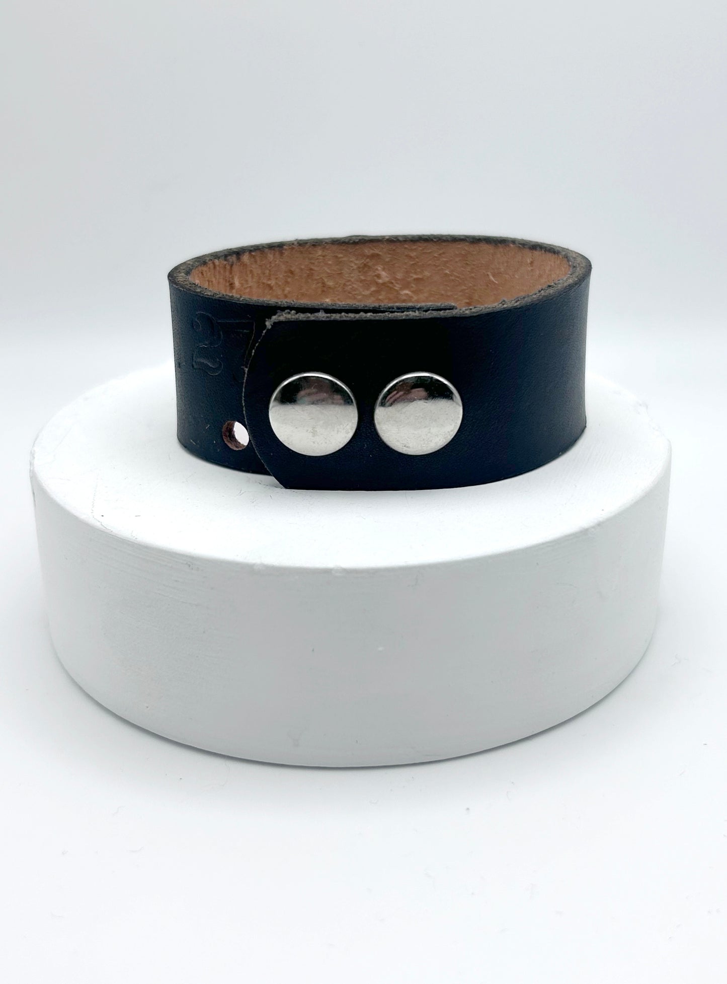 Vintage Concho Leather Cuff