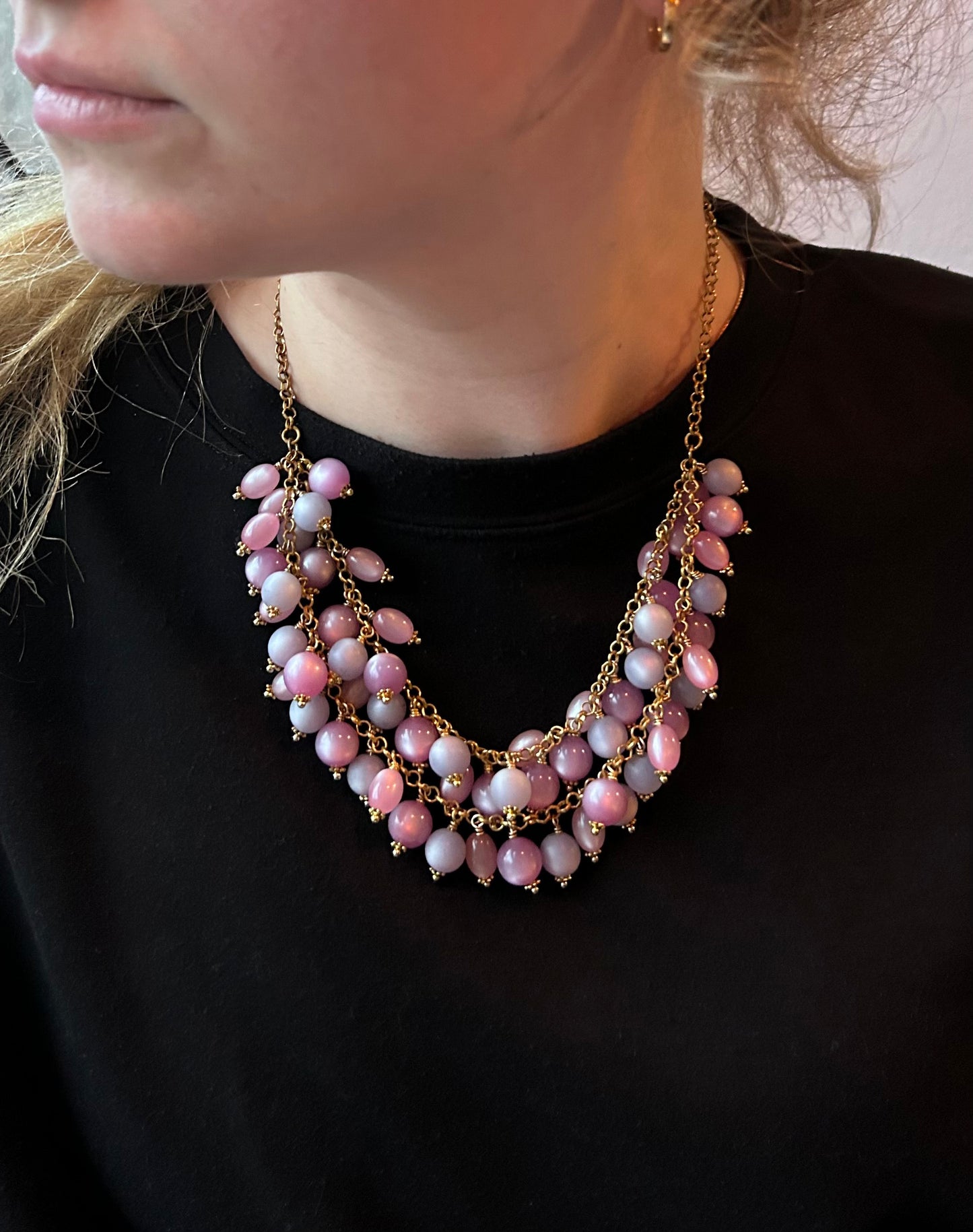 Lucite Bead Necklace