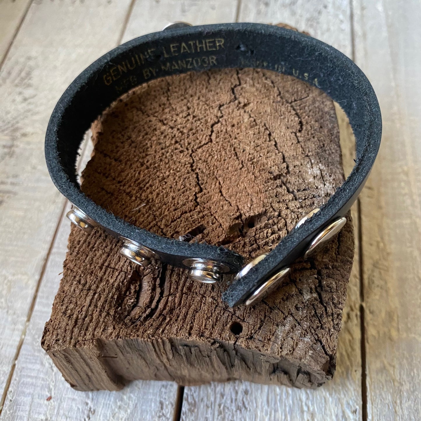 Sterling Heart Leather Band