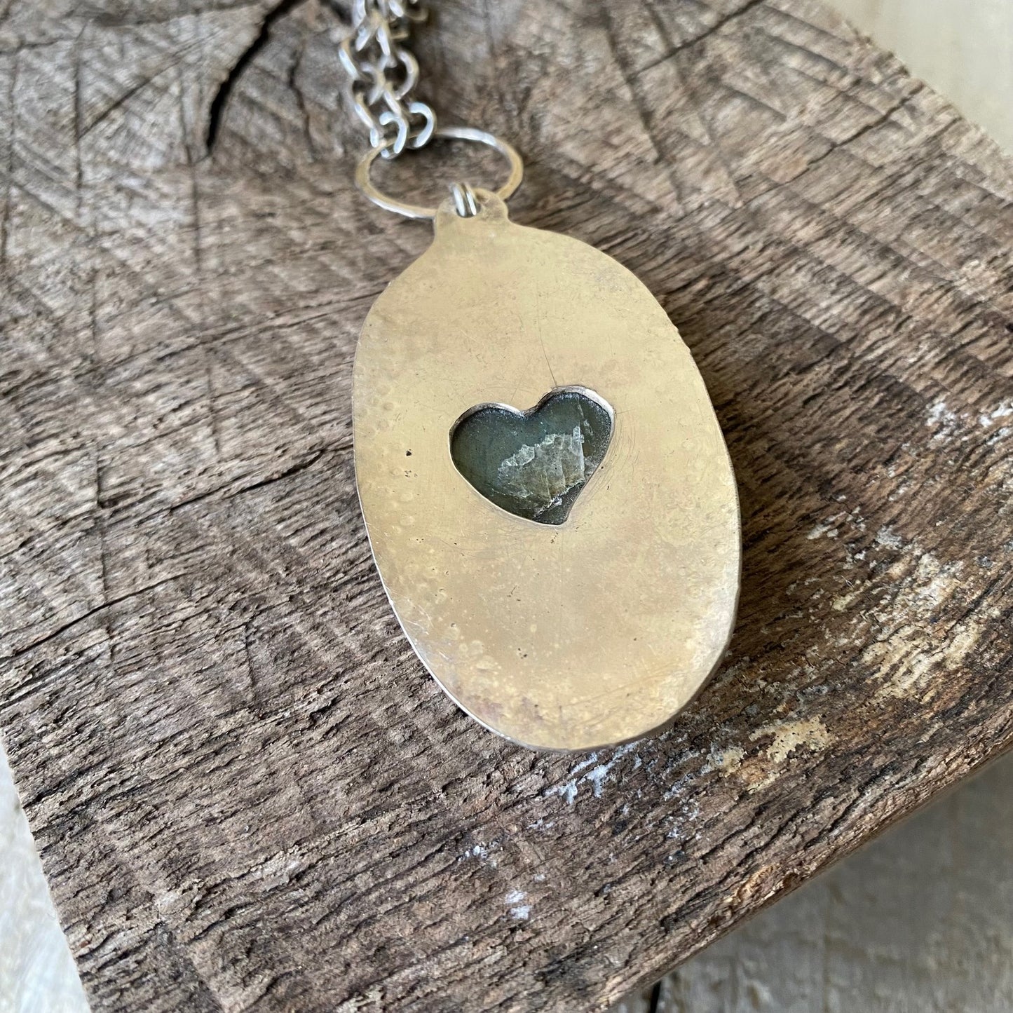 Carved Labradorite Pendant Necklace