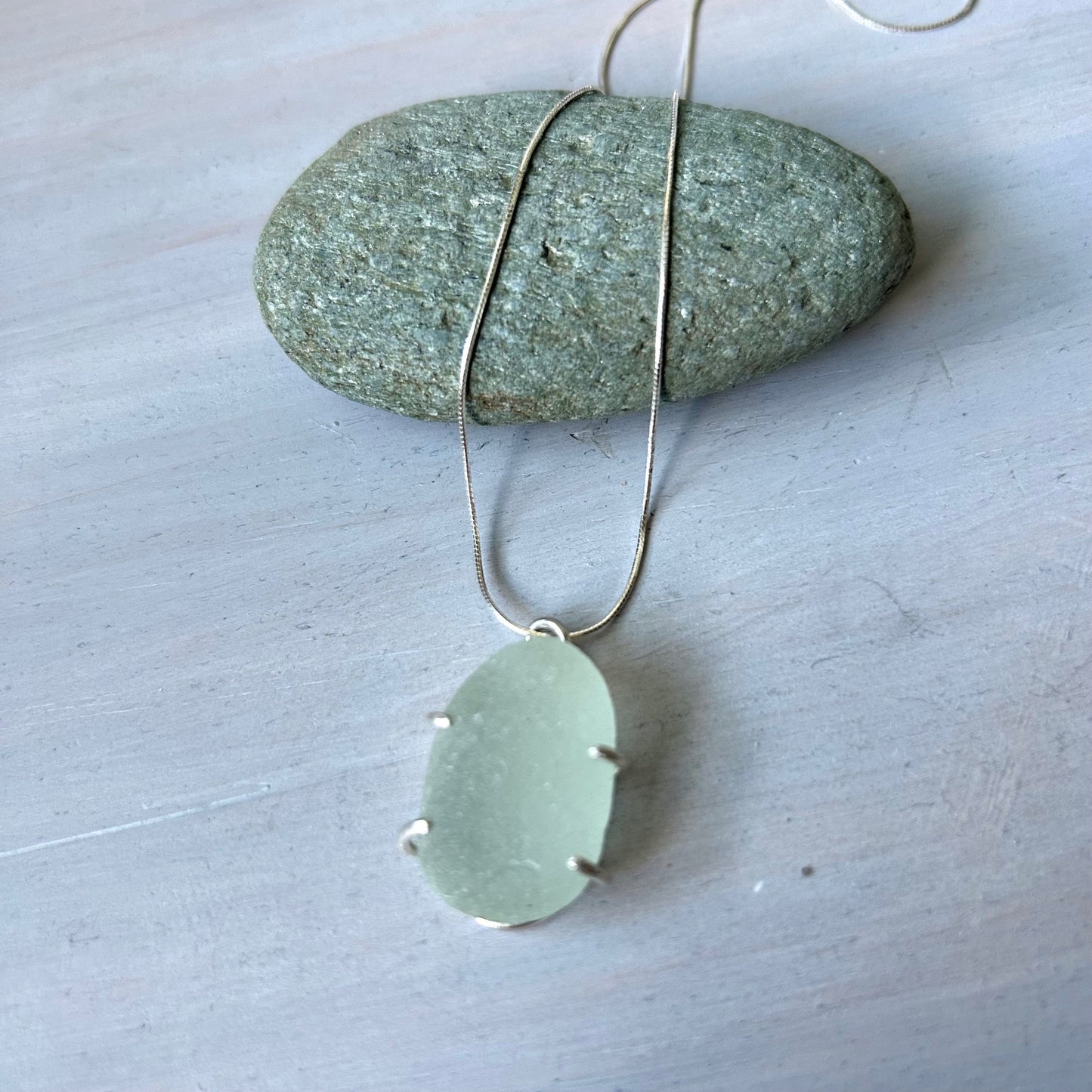 Seaglass Gem Adjustable Length Necklace