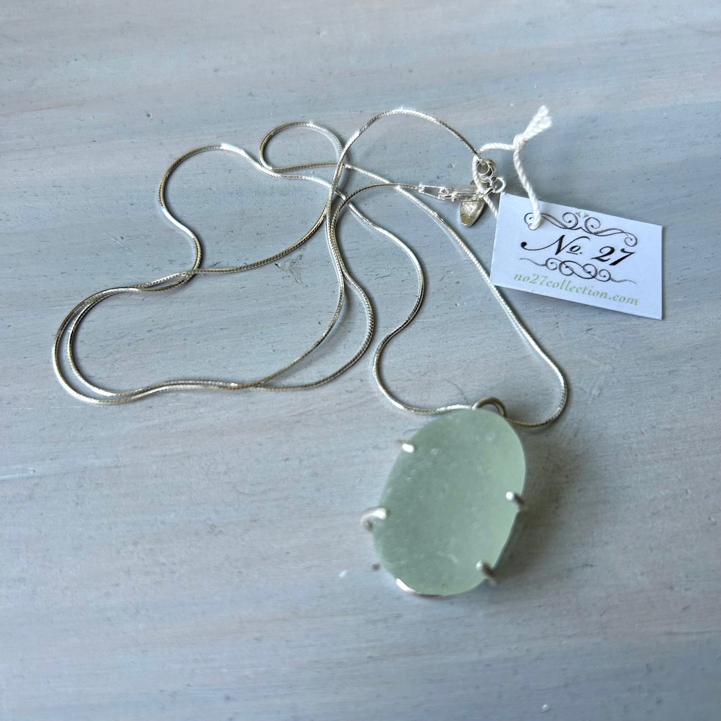 Seaglass Gem Adjustable Length Necklace