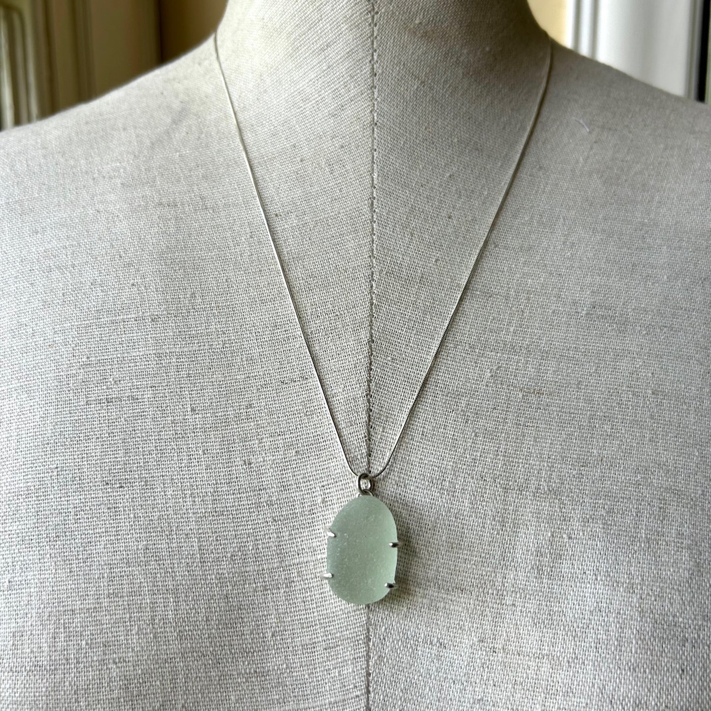 Seaglass Gem Adjustable Length Necklace