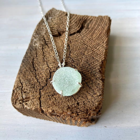 Sea Glass + Sterling Necklace