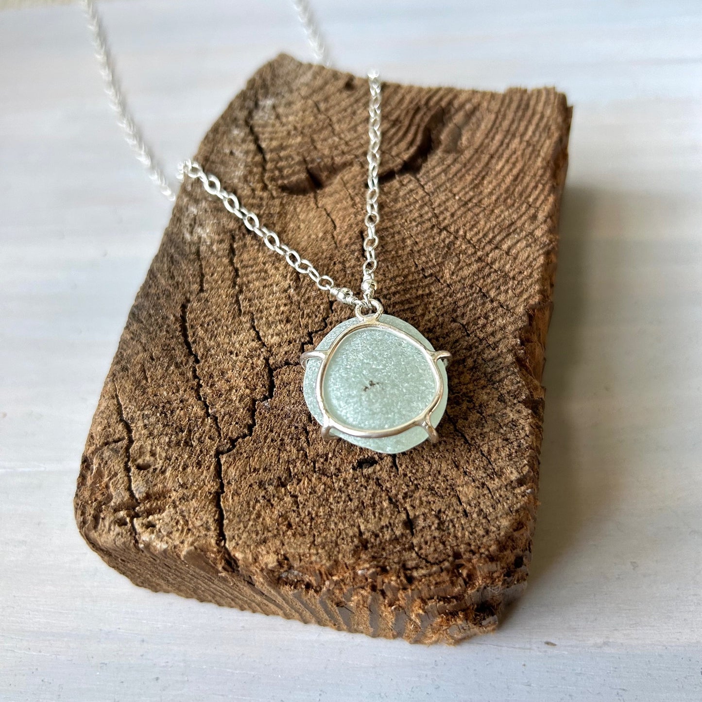 Sea Glass + Sterling Necklace