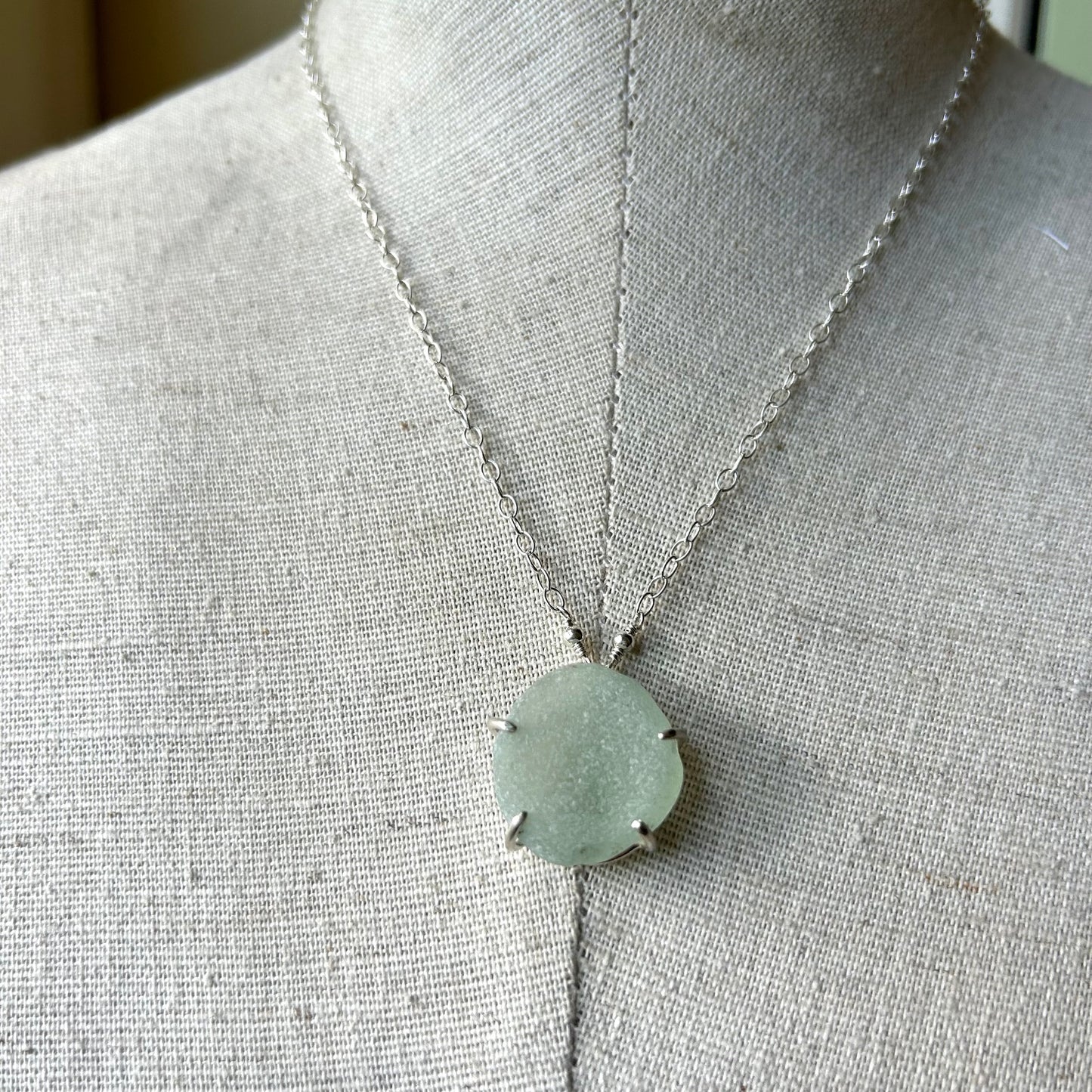 Sea Glass + Sterling Necklace