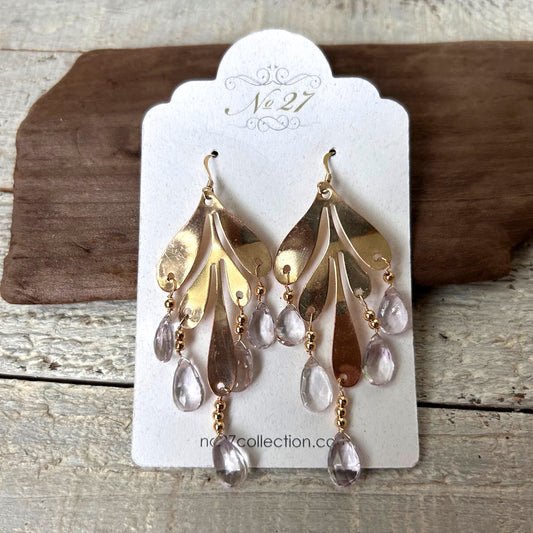 Amethyst Statement Earrings
