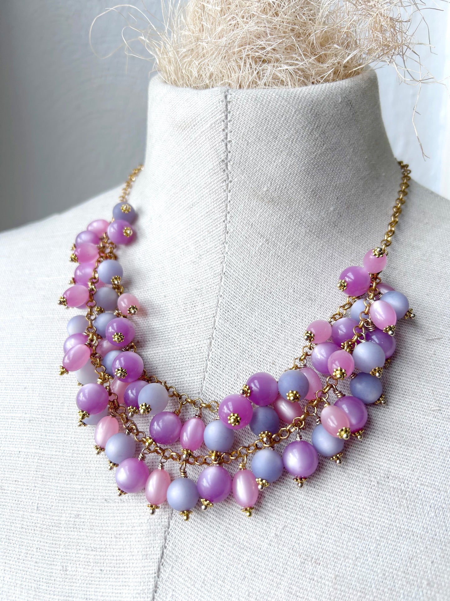 Lucite Bead Necklace