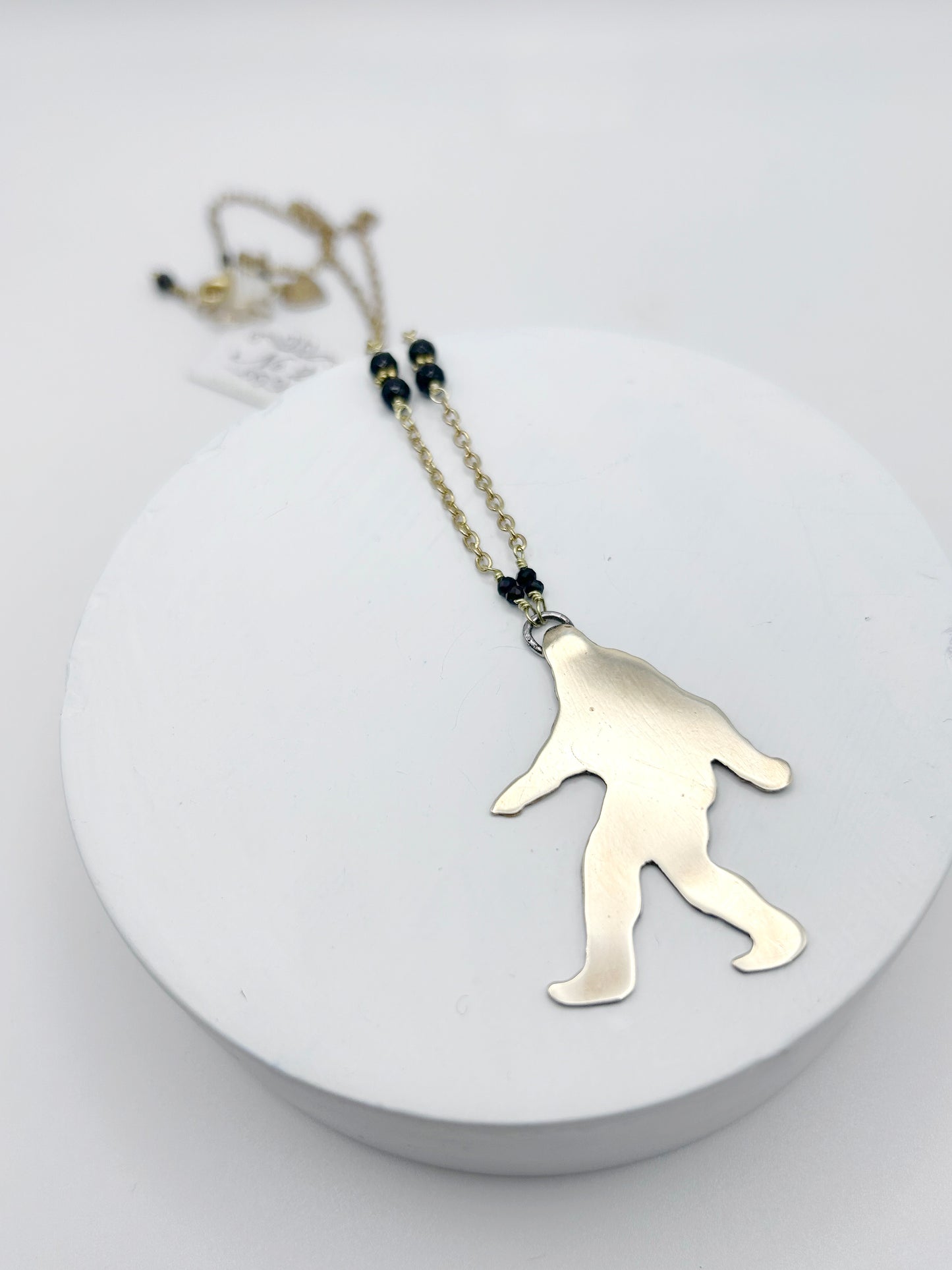 Brass Bigfoot Necklace