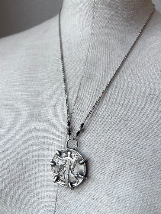 Walking Liberty Coin Necklace