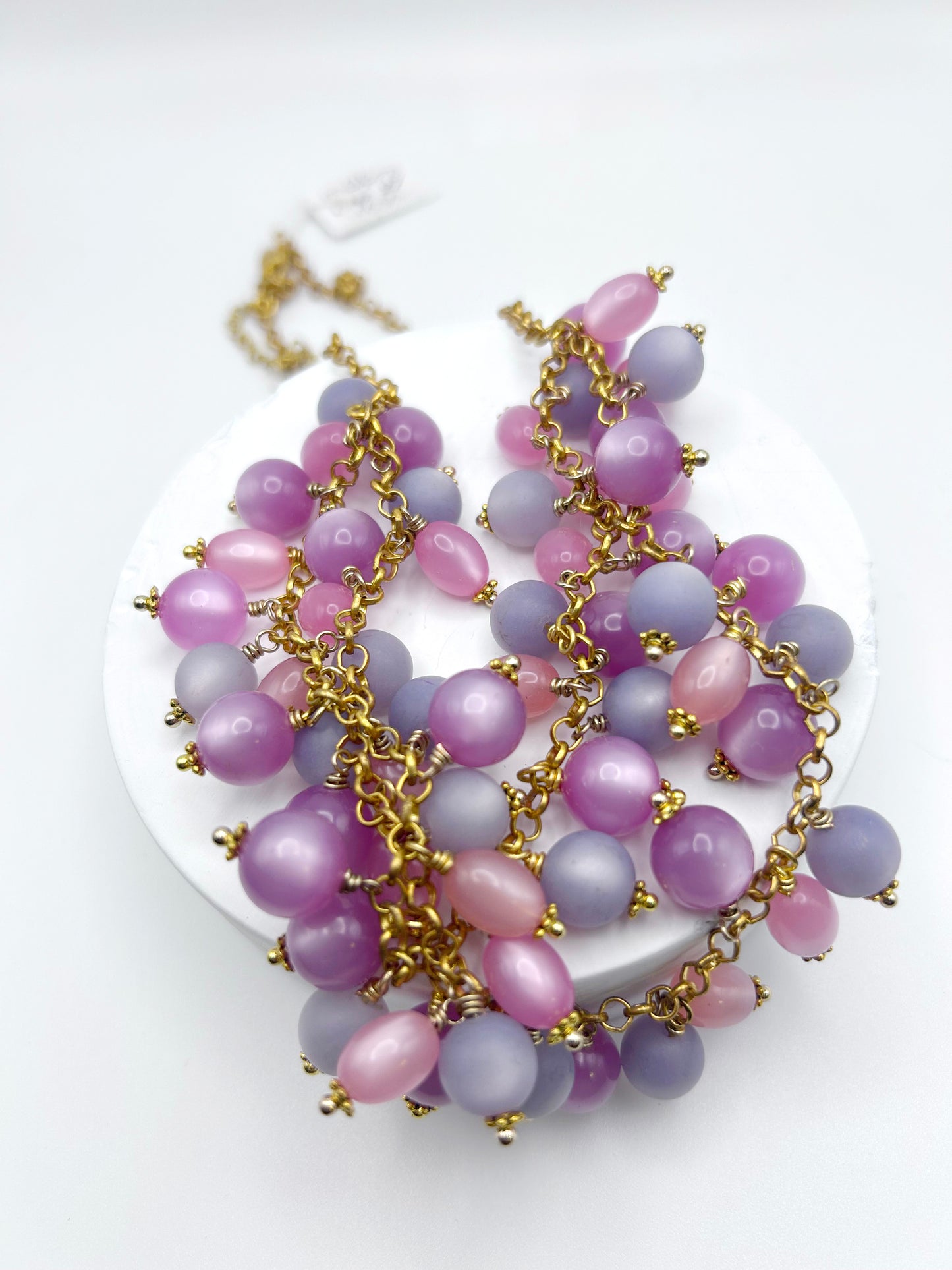 Lucite Bead Necklace